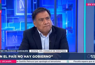 Javier Velásquez Quesquén: En el país no hay un Gobierno
