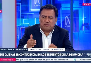 Javier Velásquez Quesquén: En política para ser honrado no necesitas decirlo