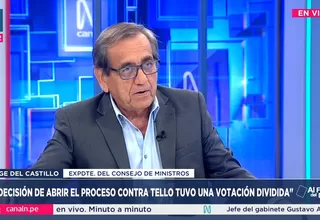 Jorge del Castillo: No deberían cambiarse las reglas cuando ya está convocada la elección