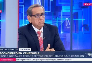 Jorge Del Castillo: Veo la mano del expresidente Rodríguez Zapatero en la firma bajo coacción de González Urrutia