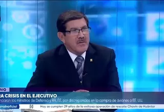 Jorge Chávez Cresta: Es una leyenda urbana que nos están vendiendo F-16 chatarra
