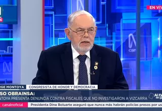 Jorge Montoya defiende denuncia contra fiscales por no investigar a Martín Vizcarra