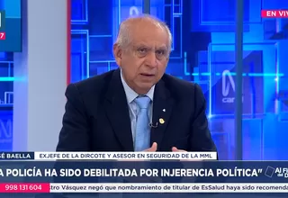 José Baella: La Policía ha sido debilitada por injerencia política