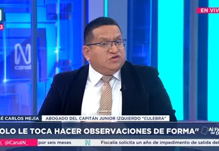 José Carlos Mejía: Denunciaremos al juez Edhin Campos por presunto prevaricato, tras autorizarle un viaje a Santiváñez