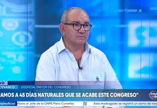 José Cevasco: El Congreso dio el voto de confianza al gabinete Arroyo para no generar una crisis 