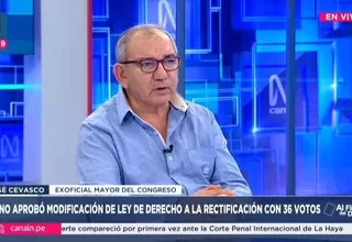 José Cevasco: Hay mucho desorden en el Congreso y debe corregirse