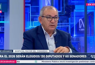 José Cevasco: El Parlamento tiene demasiados órganos, lo que explica la demora en el trámite de las acusaciones constitucionales