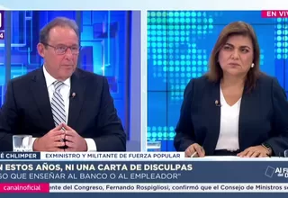 José Chlimper: Es importante que el fallo del TC termine con una sentencia del Poder Judicial