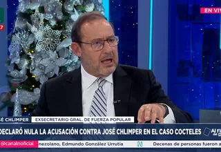 José Chlimper: Por qué me felicitan si mi caso vuelve a fojas cero