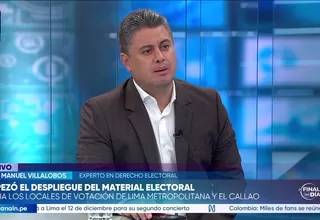 José Manuel Villalobos: Es difícil que luego de las elecciones, el JNE vaya en contra de la voluntad popular