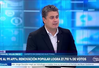 José manuel Villalobos: Estimo que la próxima semana se proclamará resultados en Lima