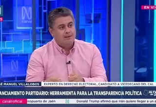José Manuel Villalobos: La franja electoral es la única fuente pública de los partidos políticos