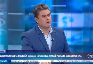 José Manuel Villalobos: El JNE admitirá las candidaturas de Renovación Popular