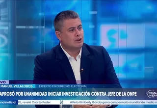 José Manuel Villalobos: Veo poco probable que la JNJ destituya a Corvetto antes de la segunda vuelta