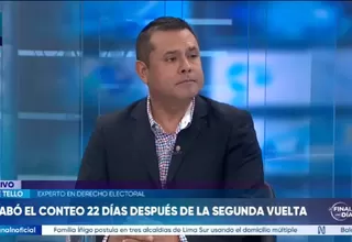José Tello: La reelección debería ser hasta por una sola vez