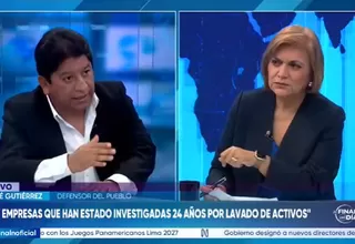 Josué Gutiérrez: Hay empresas que han estado investigadas 24 años por lavado de activos
