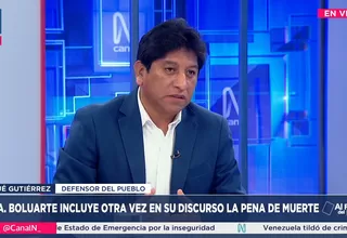 Josué Gutiérrez: No estoy diciendo que se quede Santiváñez