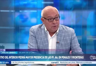 Juan Carlos Liendo: Las FF.AA. no puede reemplazar al INPE