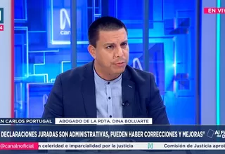 Juan Carlos Portugal: La declaraciones juradas son administrativas, puede haber correcciones