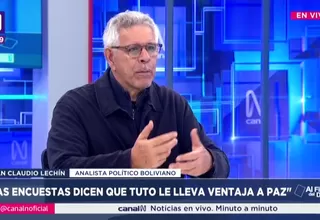 Juan Claudio Lechín: Las encuestas dicen que Tuto le lleva ventaja a Paz