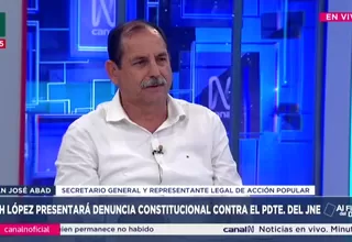Juan José Abad: Creo que el JNE va a reflexionar sobre Acción Popular
