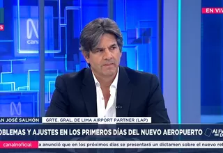 Juan José Salomón: Las cancelaciones en el nuevo Jorge Chávez ocurren en una operación rutinaria