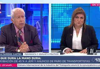 Juan Paredes Castro: Hay una ansiedad pública por resultados