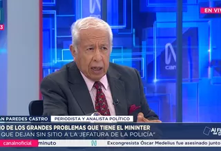 Juan Paredes sobre el rechazo popular al ministro Santiváñez