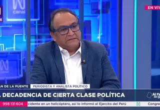 Juan de la Puente: No tengo optimismo de que las cosas cambien en el Congreso
