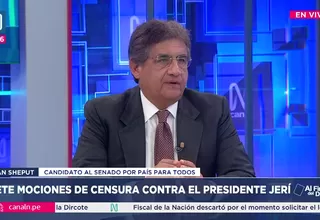 Juan Sheput: El premier flaco favor le hace al presidente José Jerí