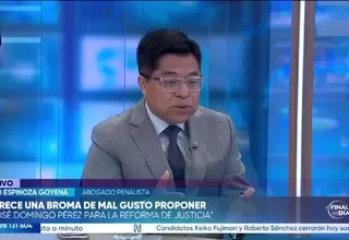 Julio Espinoza: En el caso de Sánchez el delito va a prescribir el próximo año