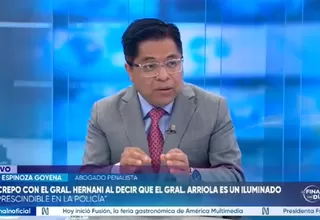 Julio Espinoza: Tenemos un director de la PNP cuyo único objetivo es permanecer en el cargo