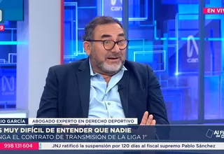 Julio García: Es muy difícil de entender que nadie tenga el contrato de transmisión de la Liga 1