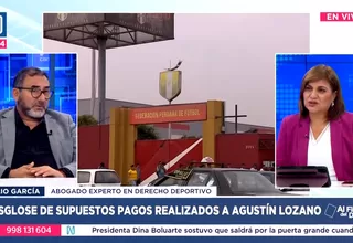 Julio García se refirió al caso de Agustín Lozano, quien seguirá siendo investigado por lavado de activos, fraude, coacción y corrupción