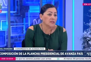 Karol Paredes: Avanza País votó en contra de ampliar el Reinfo