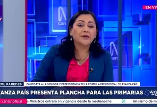 Karol Paredes confirmó que integra la plancha presidencial de Phillip Butters