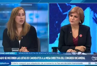 Katherine Ampuero: La Cámara de Senadores debe estar presidida por el fujimorismo