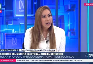 Katherine Ampuero: Estoy a favor de restaurar la inmunidad parlamentaria