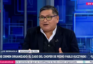 Ley de crimen organizado: el caso del chofer de PPK