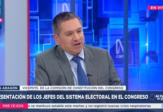 Luis Aragón: Este será un proceso electoral complicado