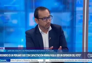 Luis Dyer: La ONPE nos ha hecho la vida imposible para que entren los personeros