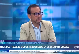 Luis Dyer: Con los personeros, logramos cubrir el 93% de las mesas 900