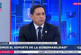 Luis Valdez: Somos el soporte de la gobernabilidad