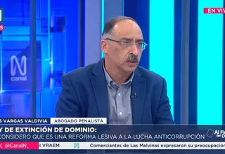 Luis Vargas Valdivia: La extinción de dominio se desnaturalizó
