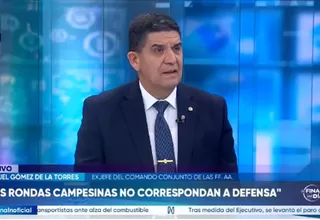 Manuel Gómez: Participación de FF.AA. en seguridad ciudadana es el extremo, pero es constitucional