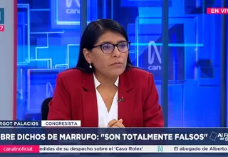 Margot Palacios: Dichos de Marrufo son falsos