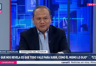 Mariano González: "Lo que nos revela es que todo vale para subir, como él mismo lo dijo"