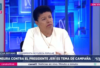 Martha Moyano: Censurado o vacado vamos  a tener un vacío de poder