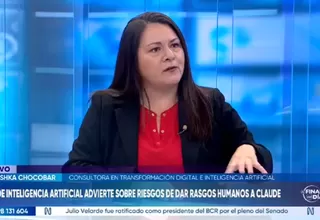 Marushka Chocobar: Existe un avance de la IA que está, cada vez más, teniendo menos control de los seres humanos