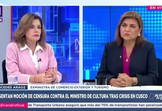 Mercedes Araoz: El modelo de gestión del Gobierno es terriblemente malo